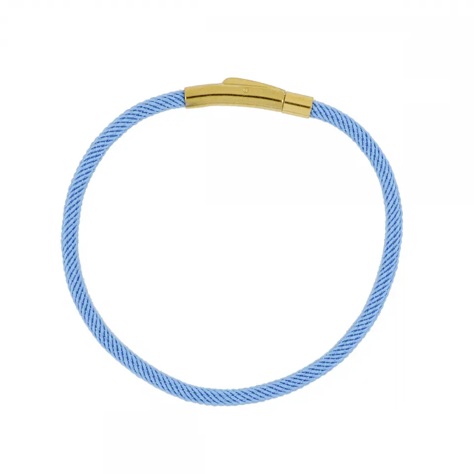Pulsera de cordón azul 1
