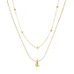 Collar con bolitas y gota - Miniatura 2