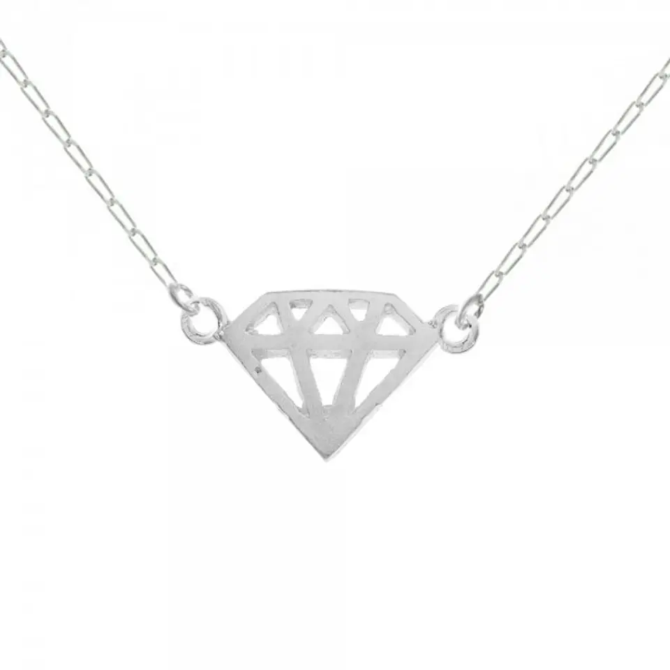 Collar con motivo de diamante 1