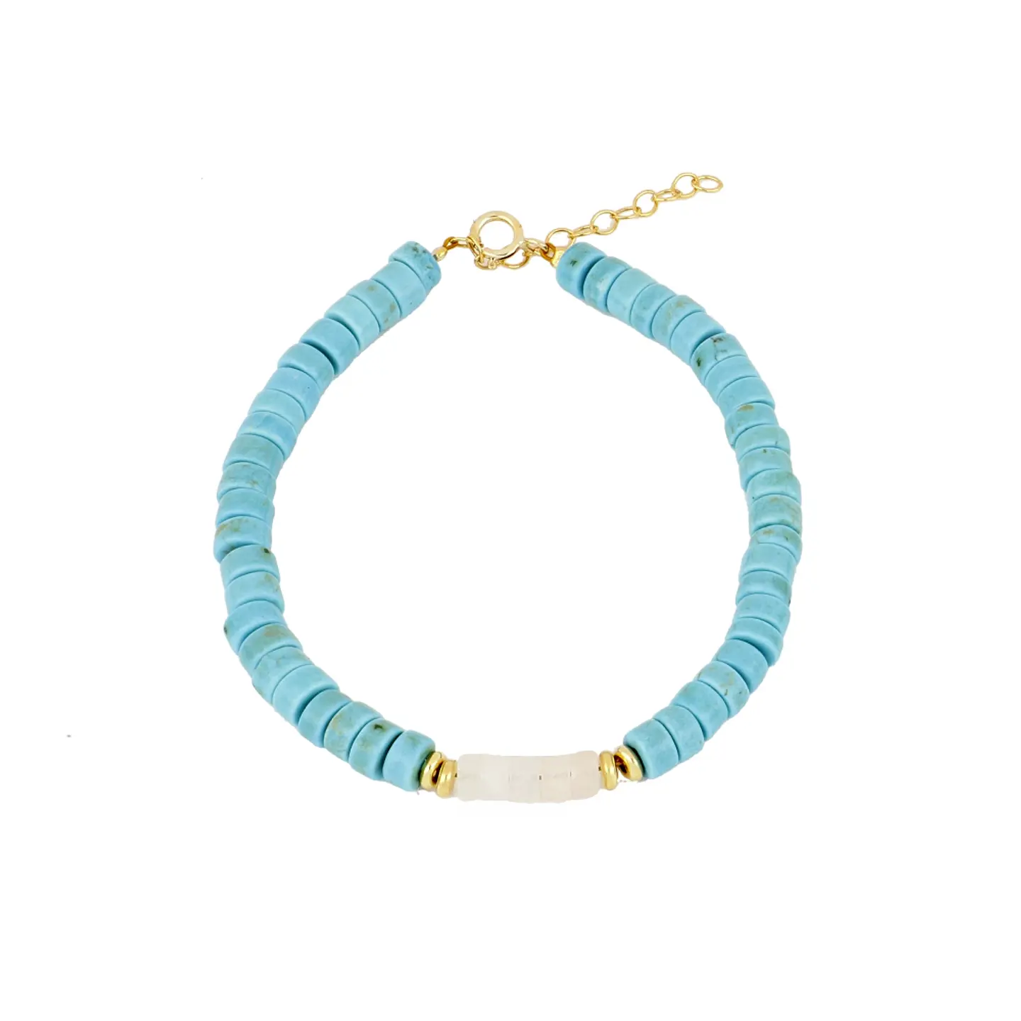 Conjunto de collar y pulsera con nácar 4