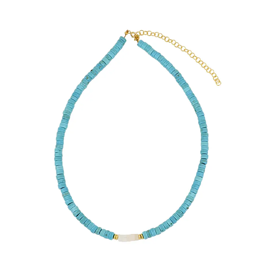 Conjunto de collar y pulsera con nácar 3
