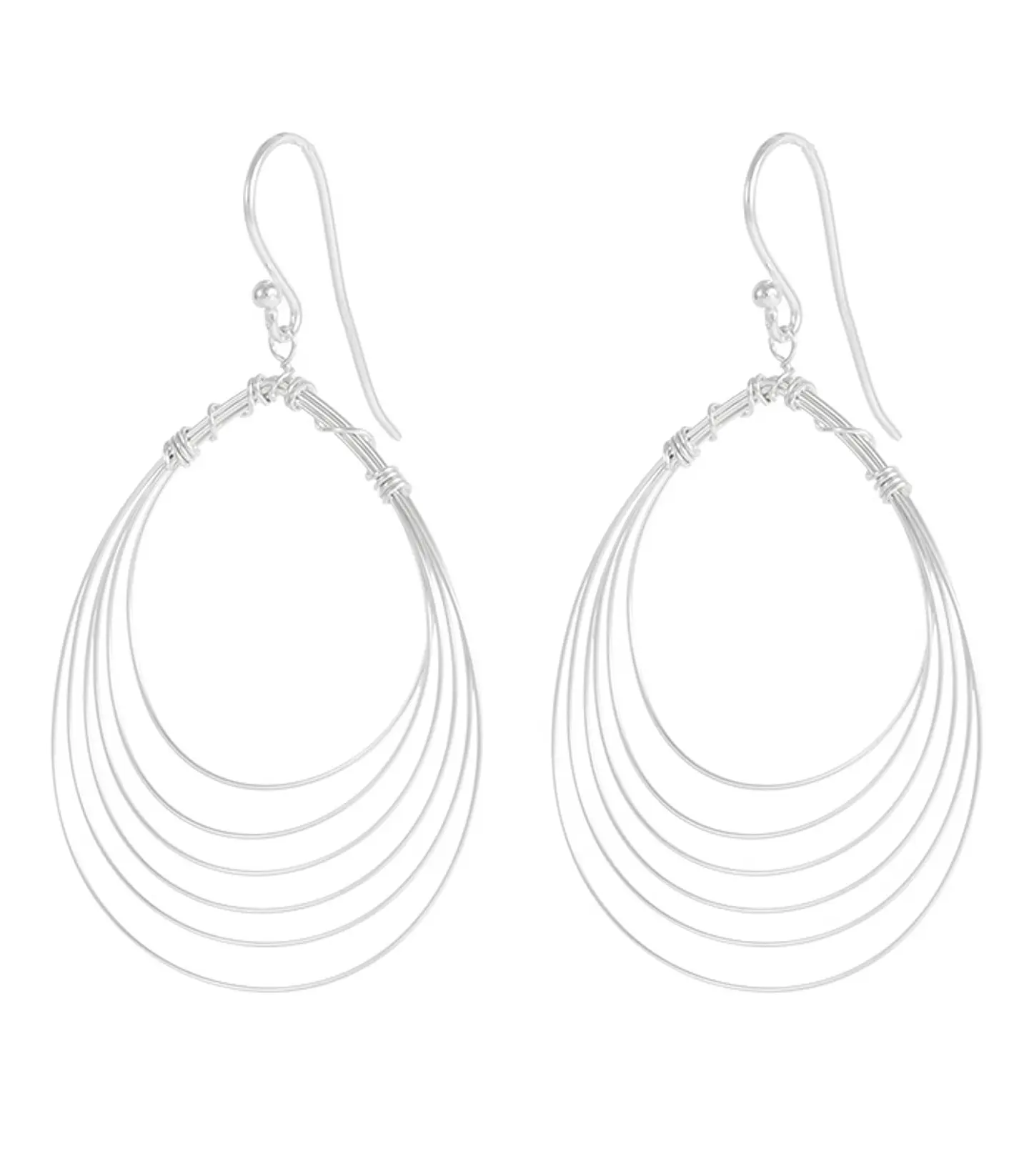 Pendientes largos óvalos 1