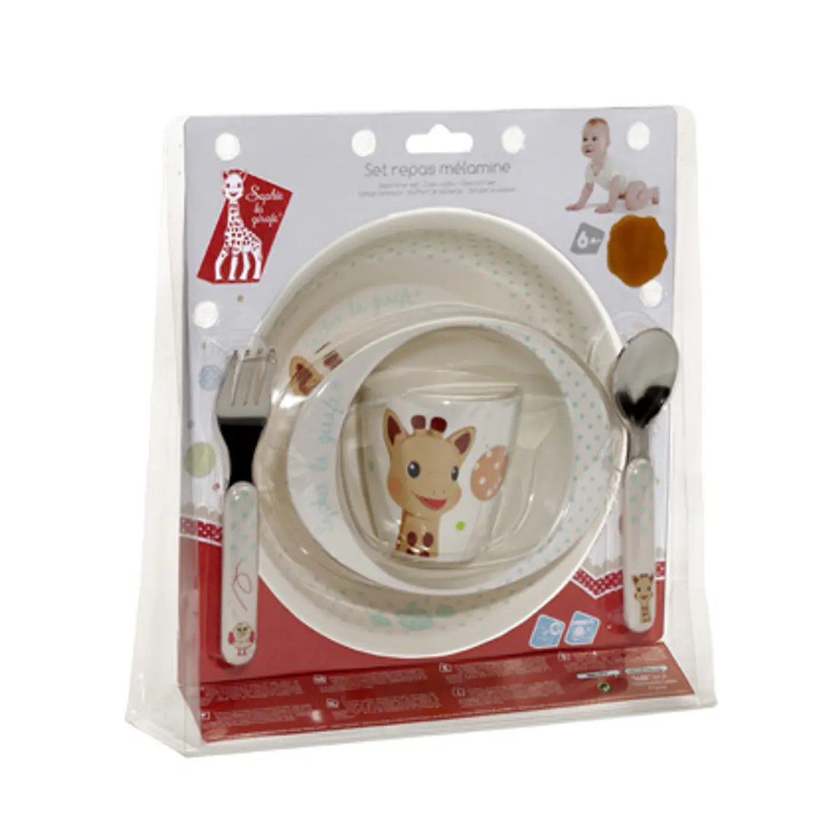 SOPHIE LA GIRAFE PLATO DE SILICONA VERDE +6M