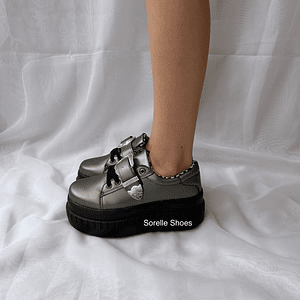 Zpatilla Hebilla Gris 