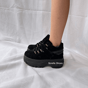 Zapatilla Plataforma Negra