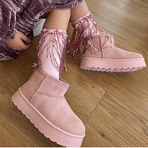 Pantu botas niñas  Rosadas