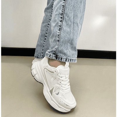Zapatillas Urbanas Blancas Chunky