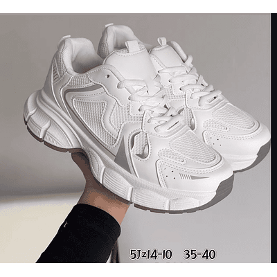 Zapatillas Urbanas Blancas Chunky