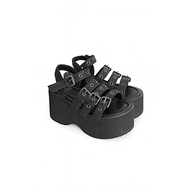 Sandalia Plataforma hebilla 