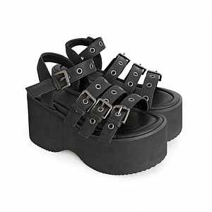 Sandalia Plataforma hebilla 