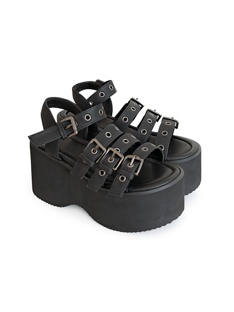 Sandalia Plataforma hebilla  2