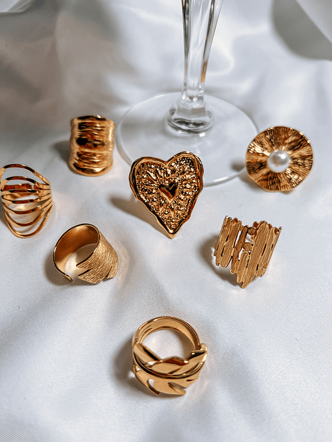 ANEIS AJUSTAVEIS DOURADOS