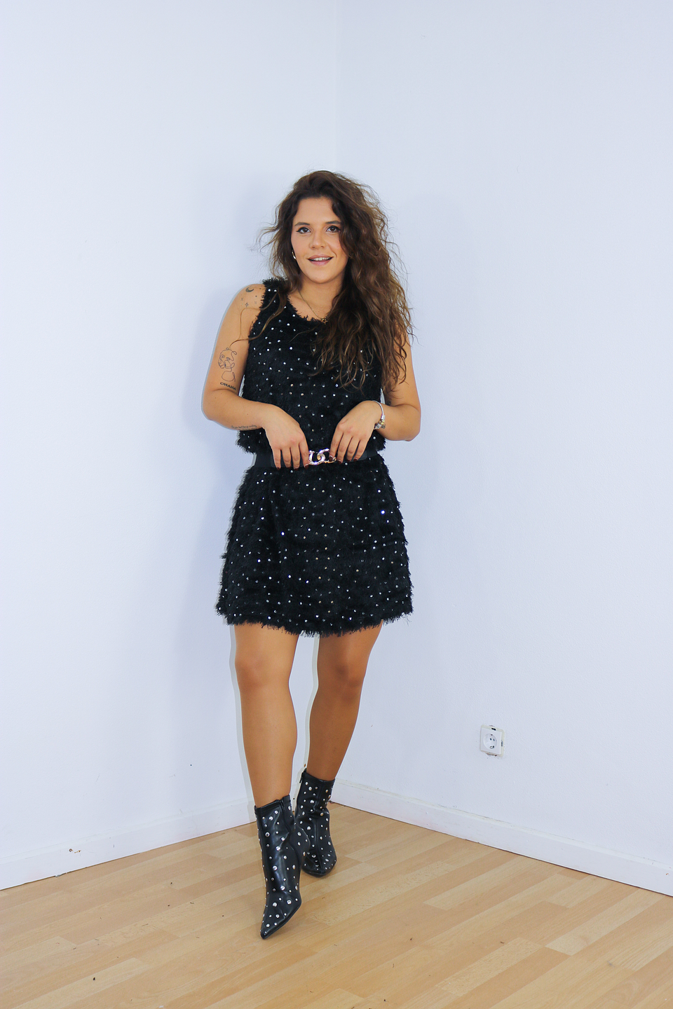 Vestido brilhos/pelô 2