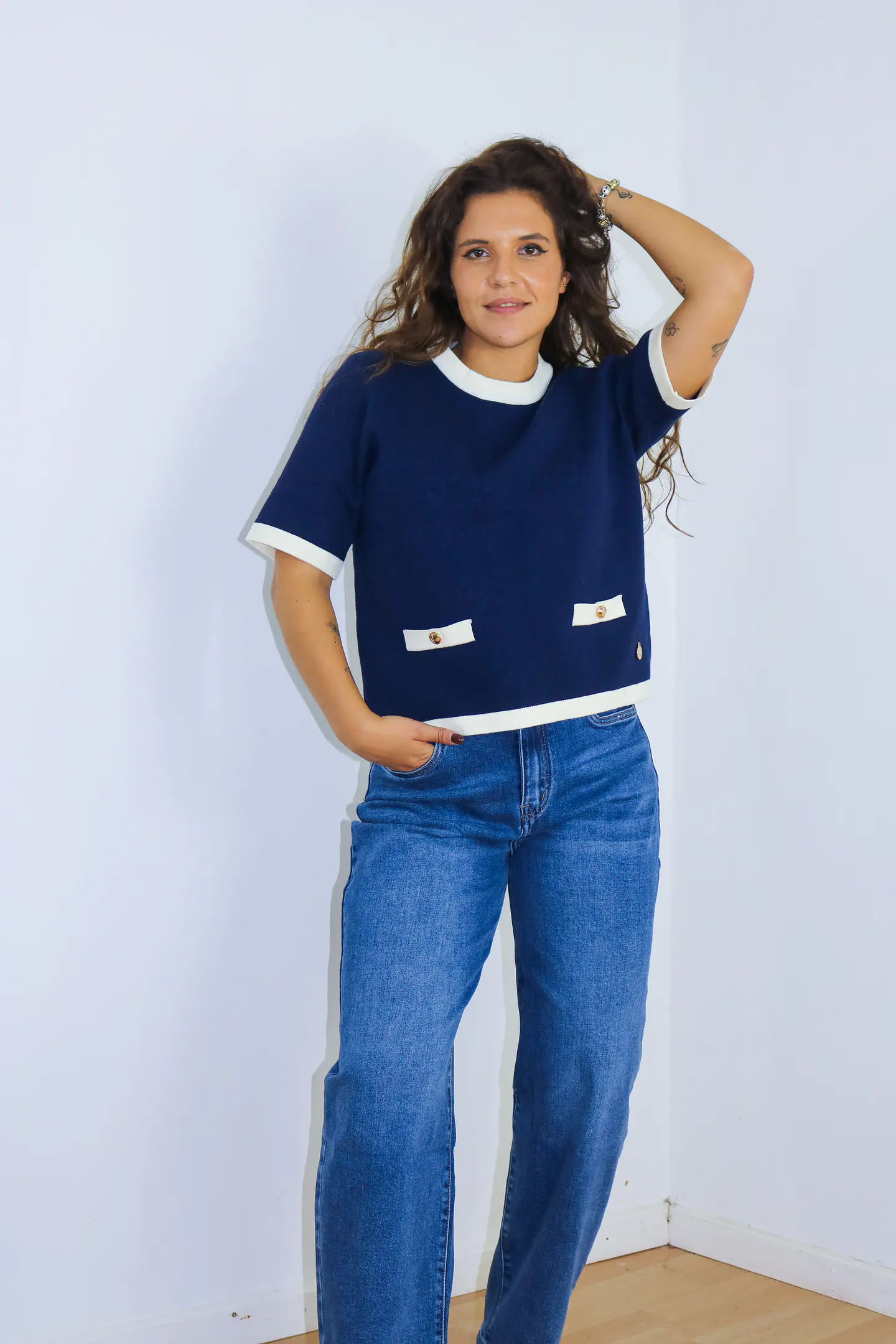 Camisola de malha (manga curta) 3