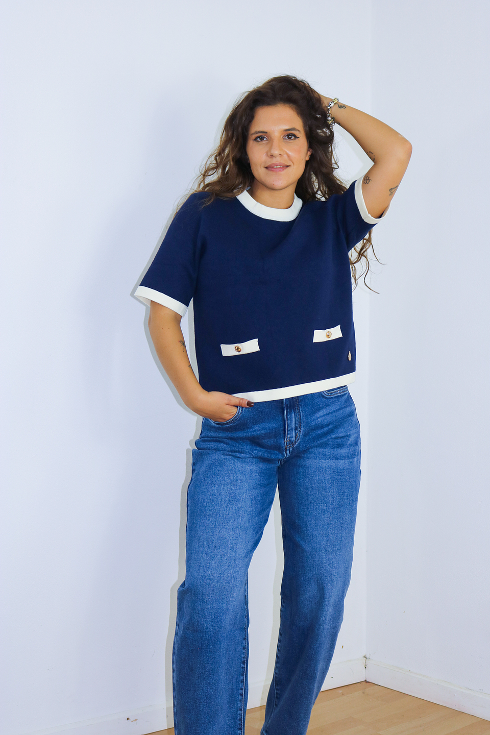 Camisola de malha (manga curta) 3