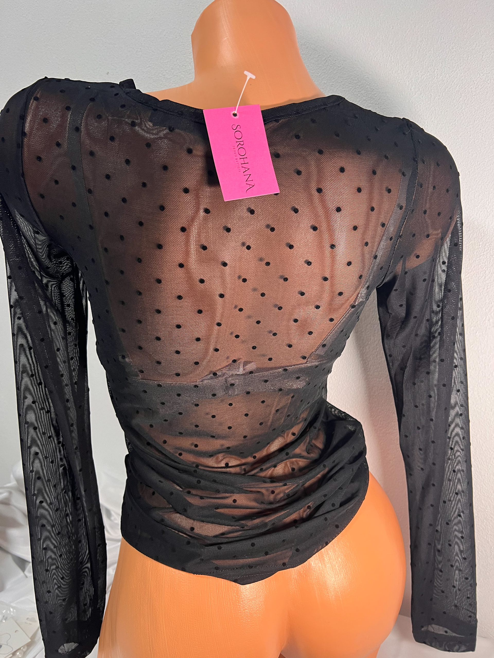 Camisola transparente bolas  2