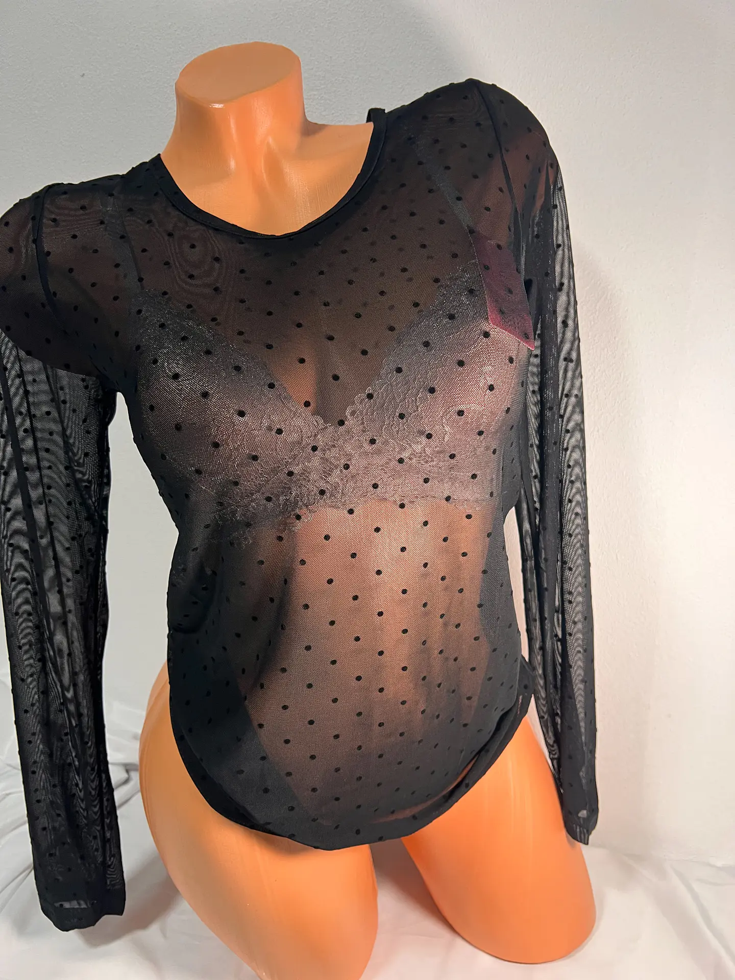 Camisola transparente bolas  1