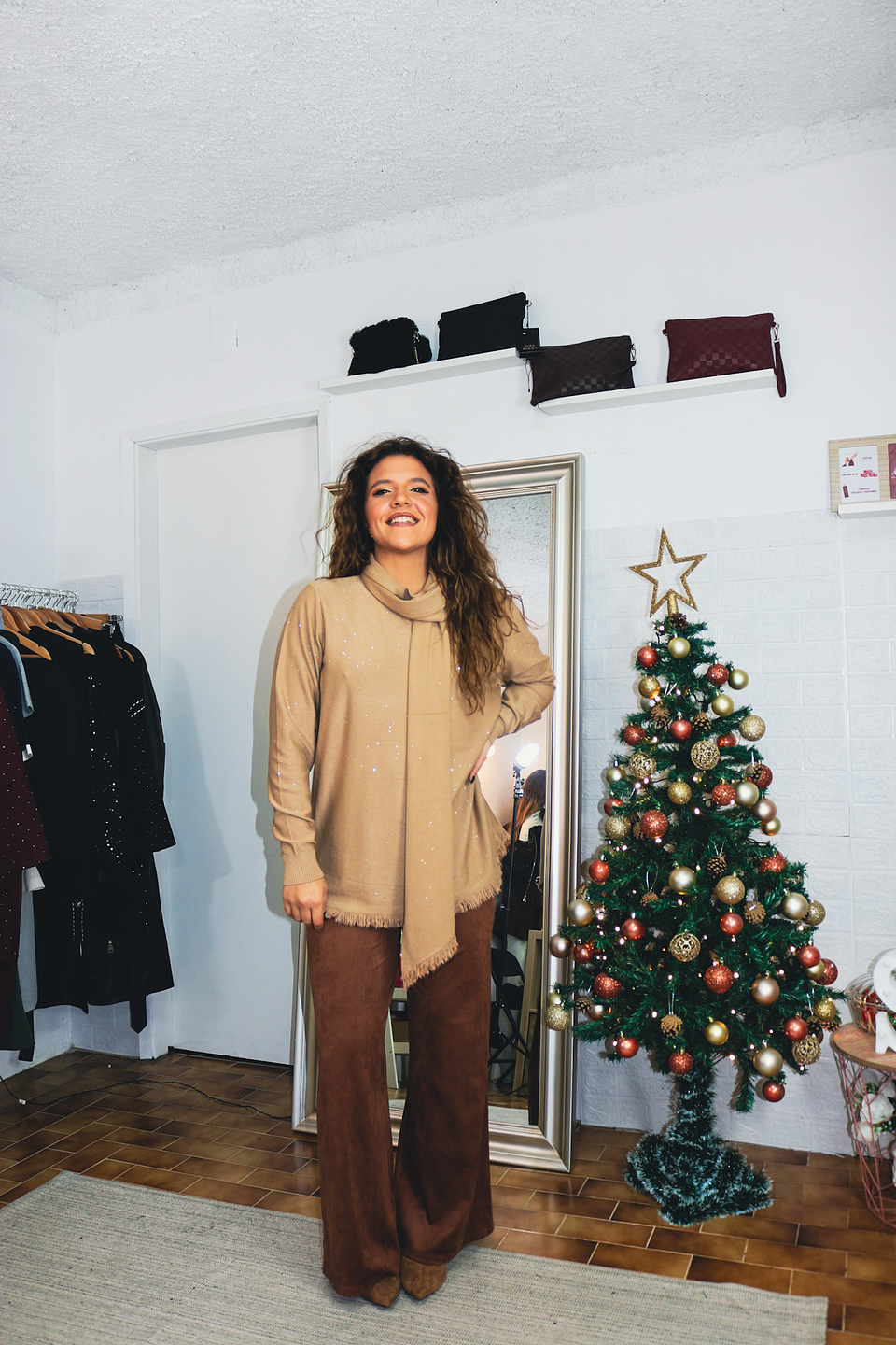 Calças pele de pêssego  1