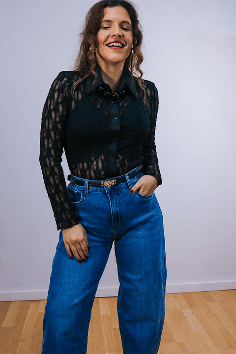 Body transparente (com elastano) 