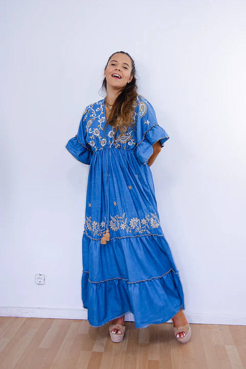 Vestido de ganga