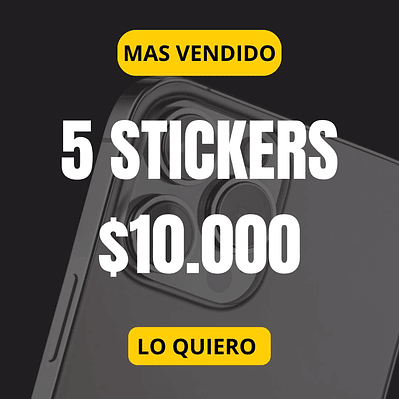 Pack 5 Stickers – Campaña iPhone 17 Pro