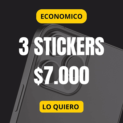 Pack 3 Stickers – Campaña iPhone 17 Pro