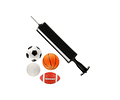 Mini Bombin Inflador Manual Para Pelotas, Bosu, Cojines