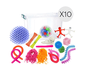 Pack 10 Mini Box2 Sensorial Juguetes Varios De Descompresión Autismo