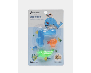 Pack 3 Adaptadores Correctores De Escritura Guía Lápiz