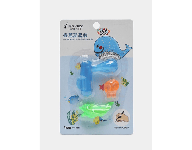 Pack 3 Adaptadores Correctores De Escritura Guía Lápiz