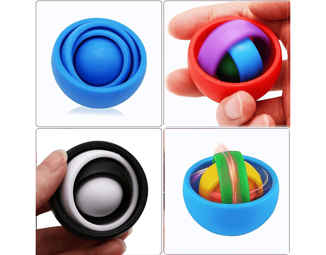 3 Giroscopios Infinito Para Descompresión y Ansiedad TDAH - AUTISMO