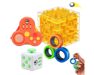 Set Didáctico Sensorial Alivio De Ansiedad Autismo Tdah Tea