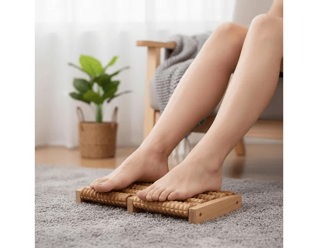 Rodillo Sensorial De Madera Regulación Autismo Tdah Terapéutico