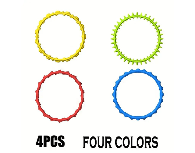 Brazaletes Sensoriales 4pcs Alivio Ansiedad Niños Tea Tdah