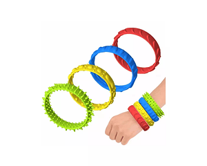 Brazaletes Sensoriales 4pcs Alivio Ansiedad Niños Tea Tdah