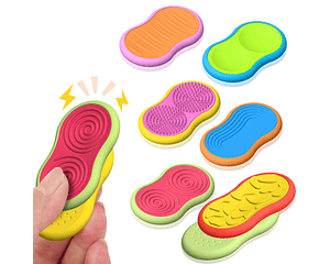 6 Piedras Magnéticas Texturizadas Antiestrés Tea Tdah