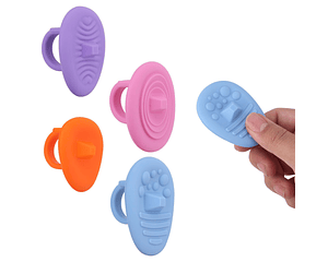 Anillos De Silicona Con Texturas Alivio Estrés 4 Unidades 