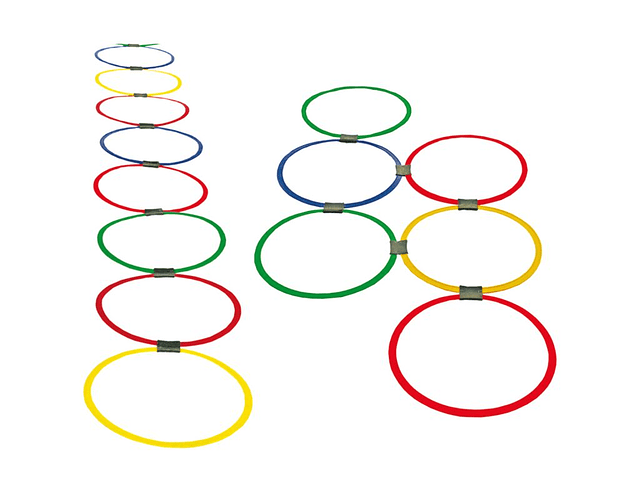 Set 10 Aros De Motricidad Gruesa Y Entrenamiento Tea Tdah Variado