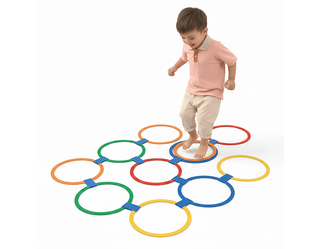 Set 10 Aros De Motricidad Gruesa Y Entrenamiento Tea Tdah Variado