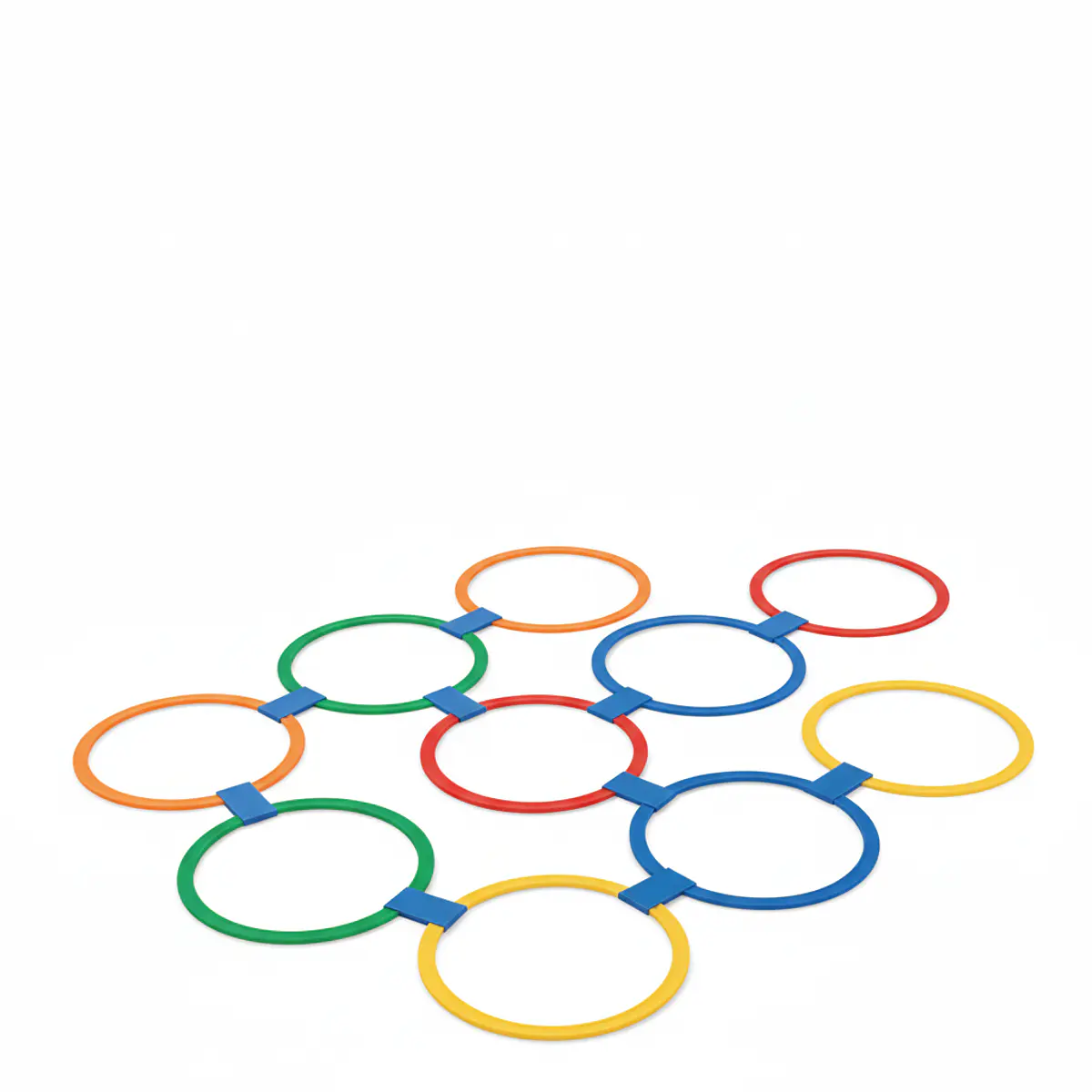 Set De 10 Aros Sensoriales De Plástico – Coordinación Mano-Pie Y Saltos Para Niños