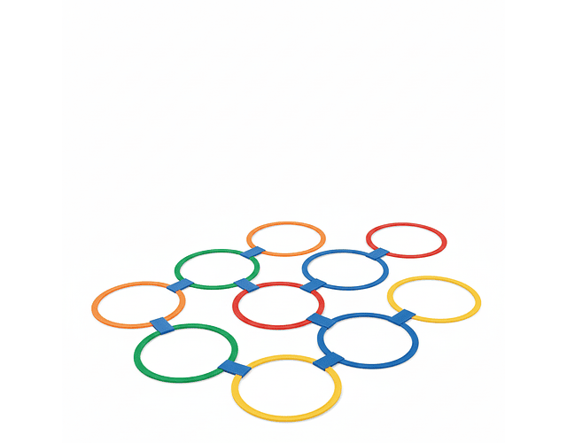 Set 10 Aros De Motricidad Gruesa Y Entrenamiento Tea Tdah Variado