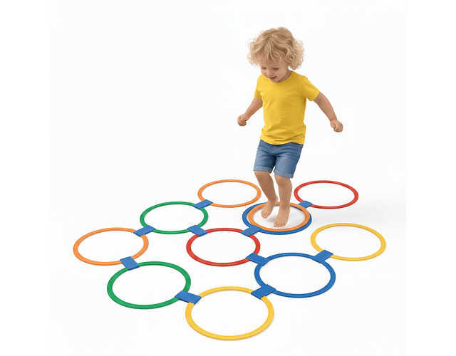 Set 10 Aros De Motricidad Gruesa Y Entrenamiento Tea Tdah Variado