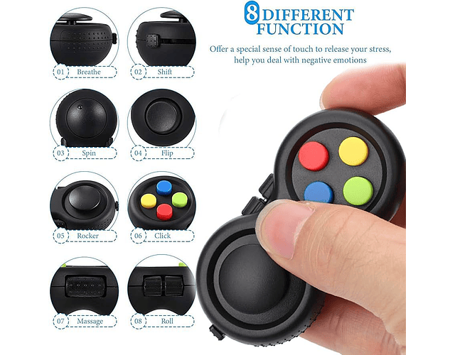 Mini Joystick Fidget Pad Antiestrés Y Concentración Tea-tdah