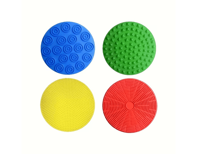 Set De Equilibrio Y Coordinación, 10 Aros + 4 Pisos Texturas Variado