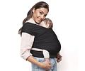 Fular Tela Bebé Multifuncional Segura Portátil Color Negro
