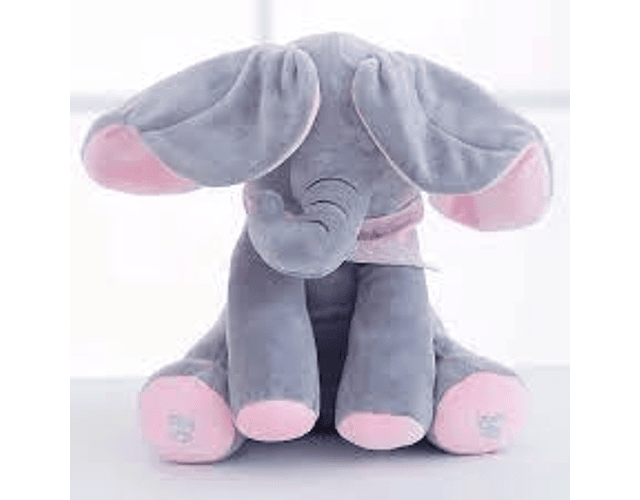 Peluche Interactivo Animado Elefante Con Música Mueve Orejas