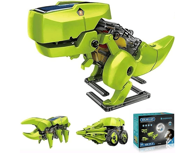 Kit De Ciencia 3 En 1 Stem Solar Dinosaurio, Insecto Máquina 