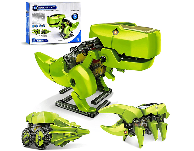 Kit De Ciencia 3 En 1 Stem Solar Dinosaurio, Insecto Máquina 