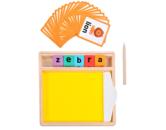 Bandeja De Escritura Montessori Con Arena Trabajar Trazos Amarillo