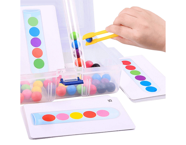 Juego Tubo De Ensayo Con Cuentas De Colores Patrones Variado